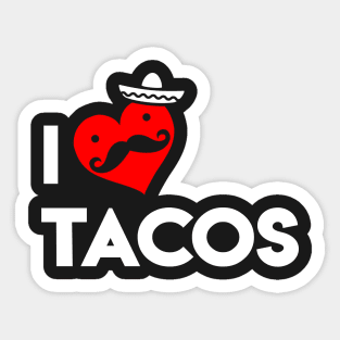 I Love Tacos Sticker